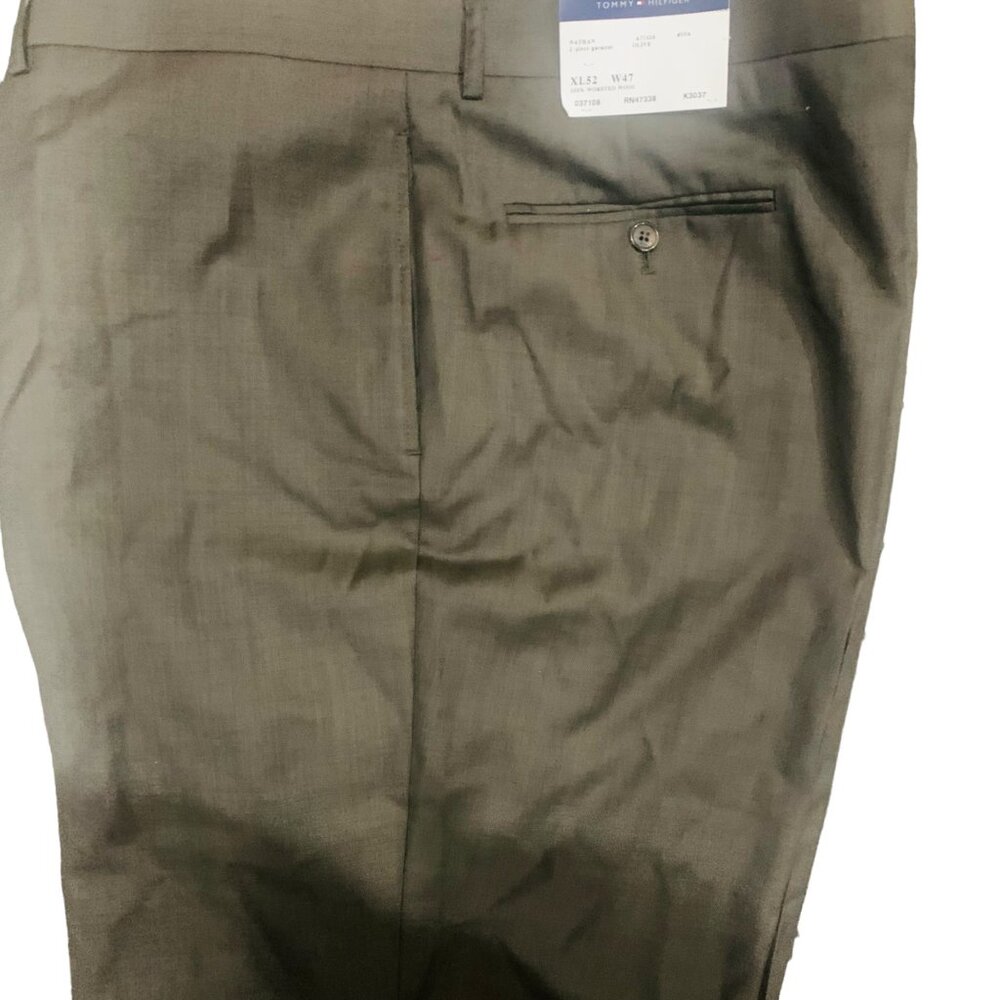 Tommy Hilfiger olive green Dress Pants Size W47 - Picture 3 of 5